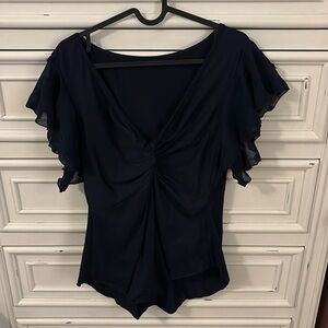 Dark blue blouse
